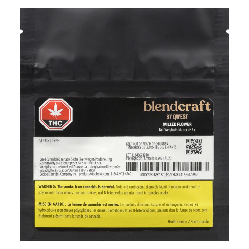 Blendcraft Milled (Lemon Berry Crunch x Sour Tangie) 7g <br>Hybrid <br>24.46%
