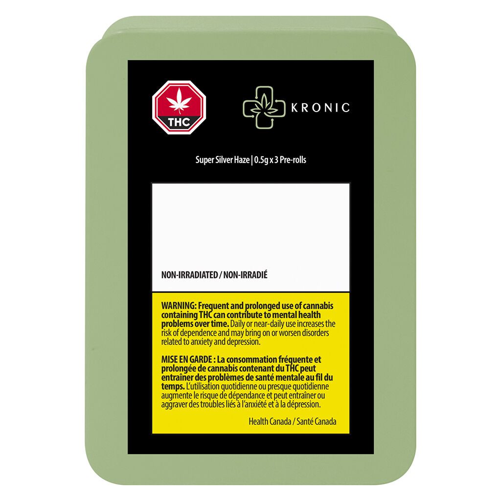 Super Silver Haze Pre-Roll 3 Pack <br>Sativa <br>28.0% - Image 2