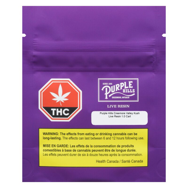 Creemore Valley Kush Live Resin 510 1g <br>Indica <br>75% | 10.8% Terps - Image 2