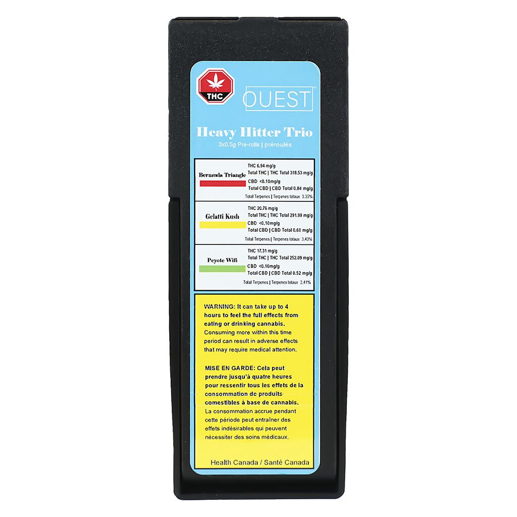 Heavy Hitter Trio 3 Pack Pre-Rolls <br>Hybrid <br>25-32% - Image 2