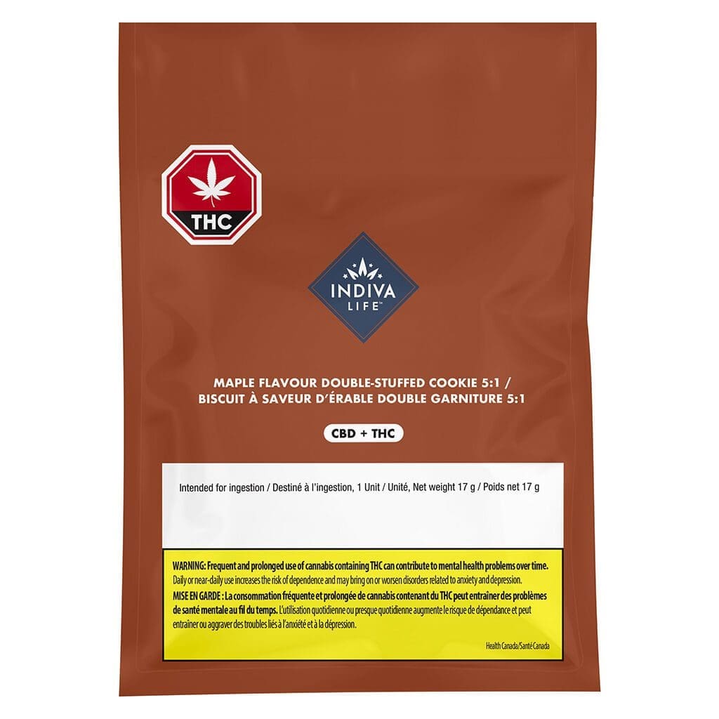 CBD/THC Maple Flavour Double Stuffed Cookie 5:1 <br> 50mg CBD <br>10mg THC - Image 2