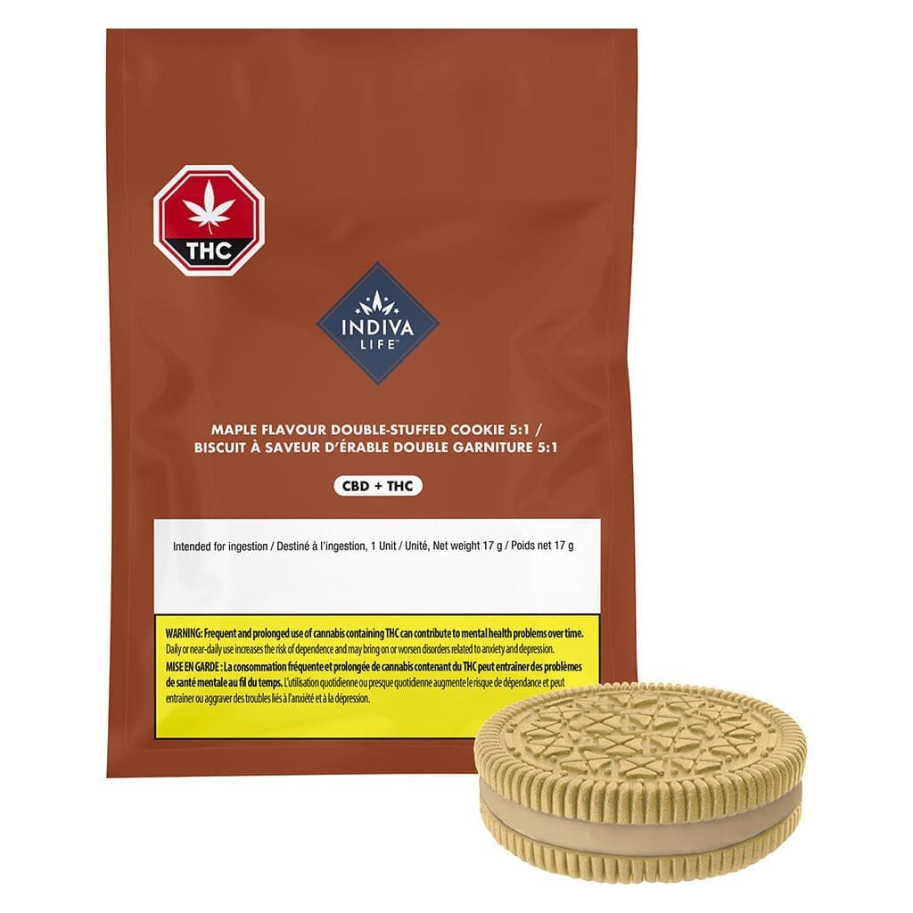CBD/THC Maple Flavour Double Stuffed Cookie 5:1 <br> 50mg CBD <br>10mg THC - Image 4