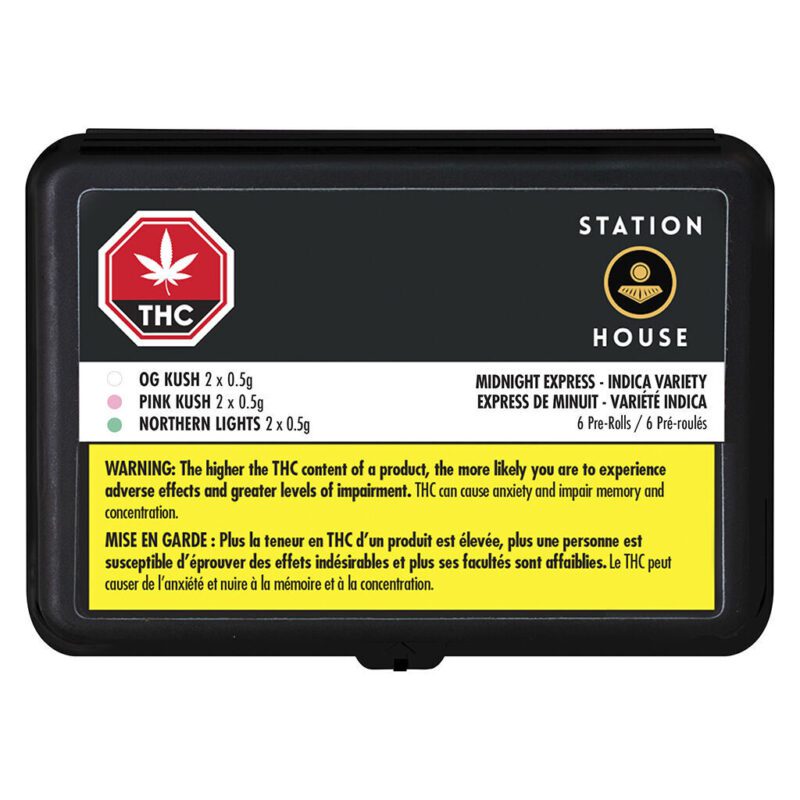 Midnight Indica Express Variety Pre-Rolls 6 Pack <br>Indica <br>25-28%