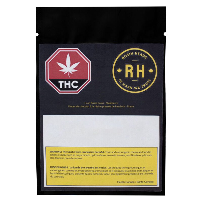 Hash Rosin Coins Strawberry <br>2x5mg <br>10mg THC