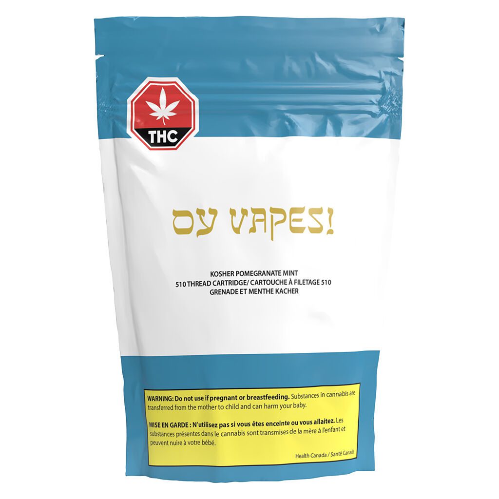 Kosher Pomegranate Mint 510 1g <br>Hybrid <br>0% - Image 2