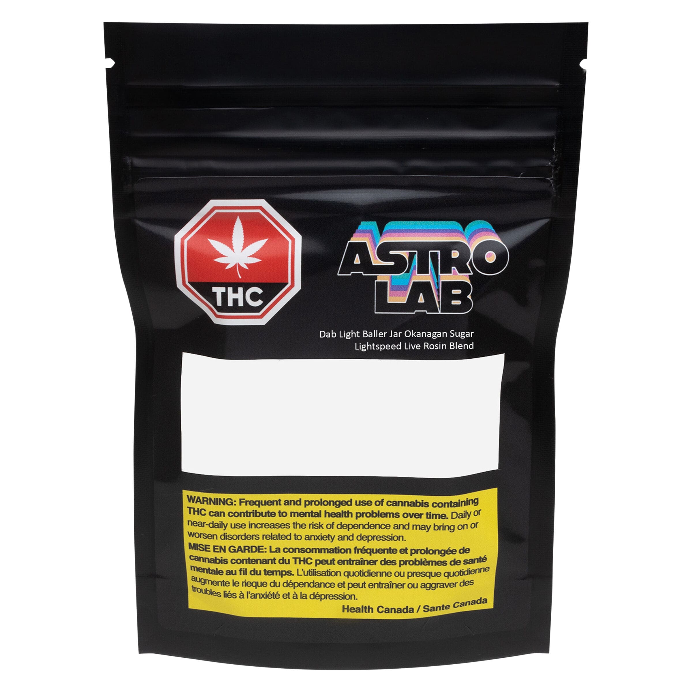 Dab Light Baller Jar Okanagan Sugar Live Rosin 2.5g <br>Indica <br>THC 31.6% | CBD 56.3% <br>3.7% Terps - Image 3