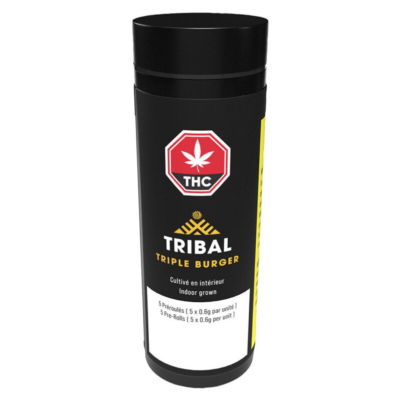 Triple Burger Pre-Rolls 5 Pack <br>Indica <br>28.8% | 3.2% Terps