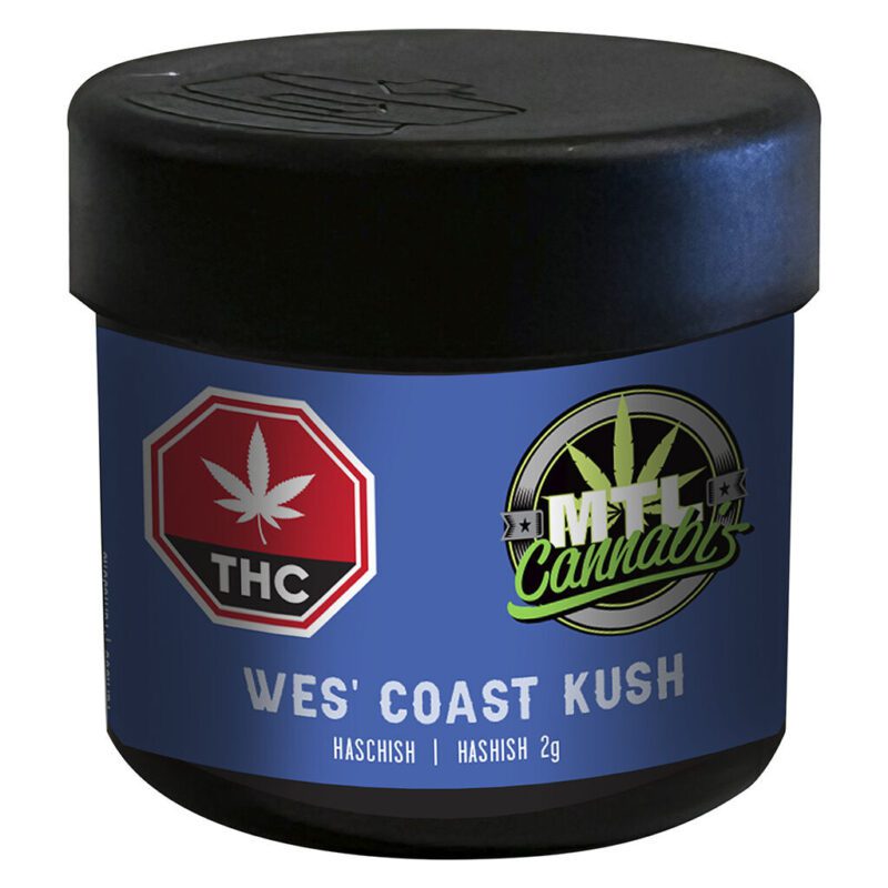 Wes' Coast Kush Hash 2g <br>Indica <br>46%