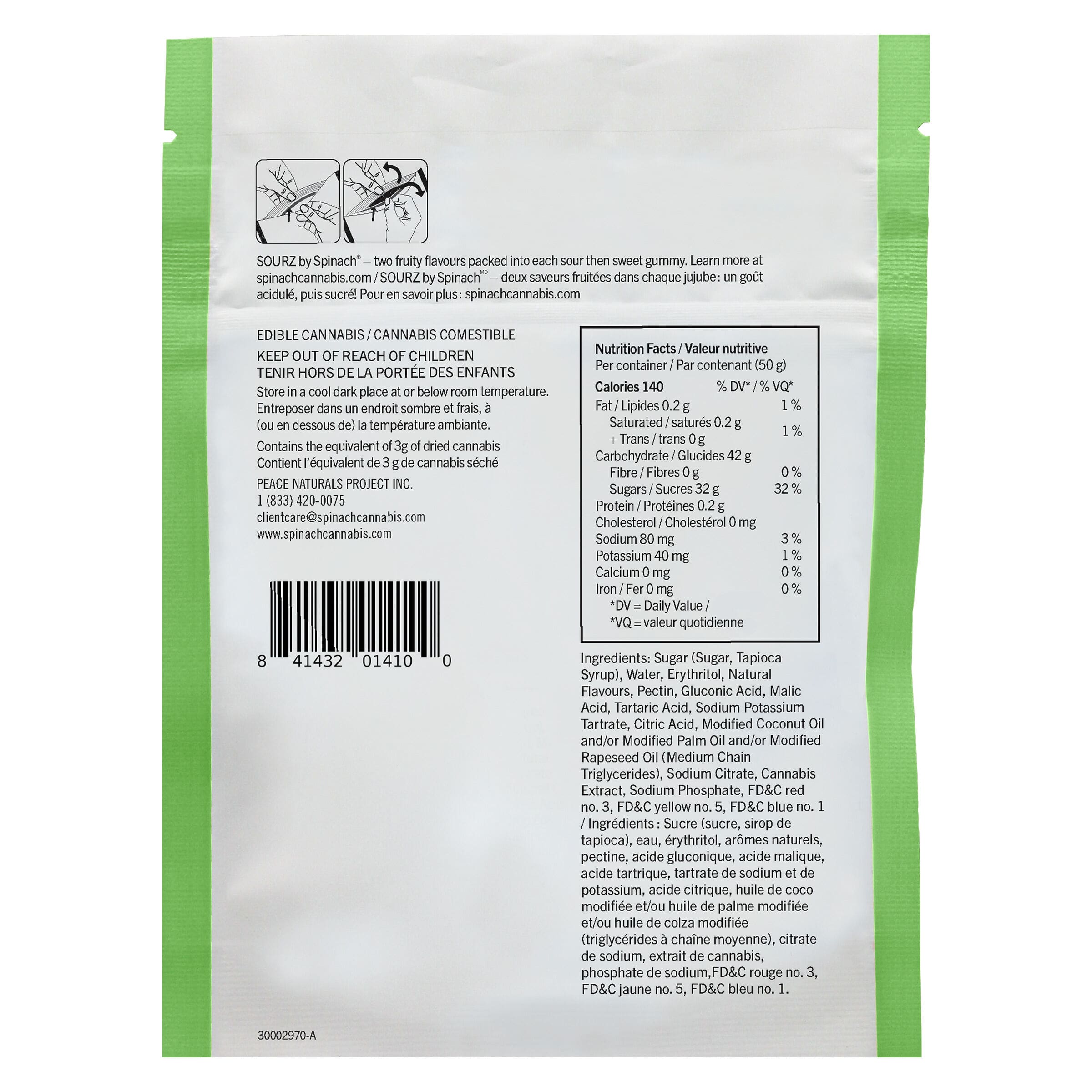 SOURZ Strawberry Kiwi 5:1 Soft Chews 10 Pack - Image 3