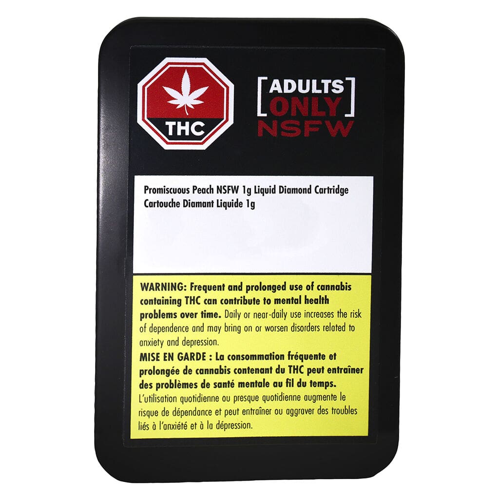 Promiscuous Peach NFSW Liquid Diamond 510 1g <br>Indica <br>96.7% - Image 2