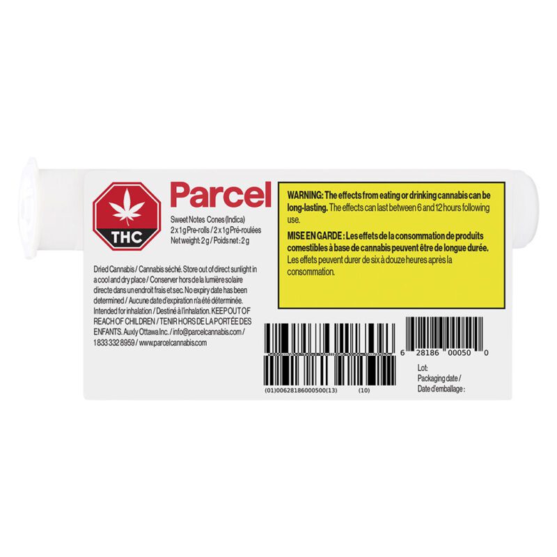 Sweet Notes Cones Pre-Rolls 2 Pack <br>Indica <br>31.7%