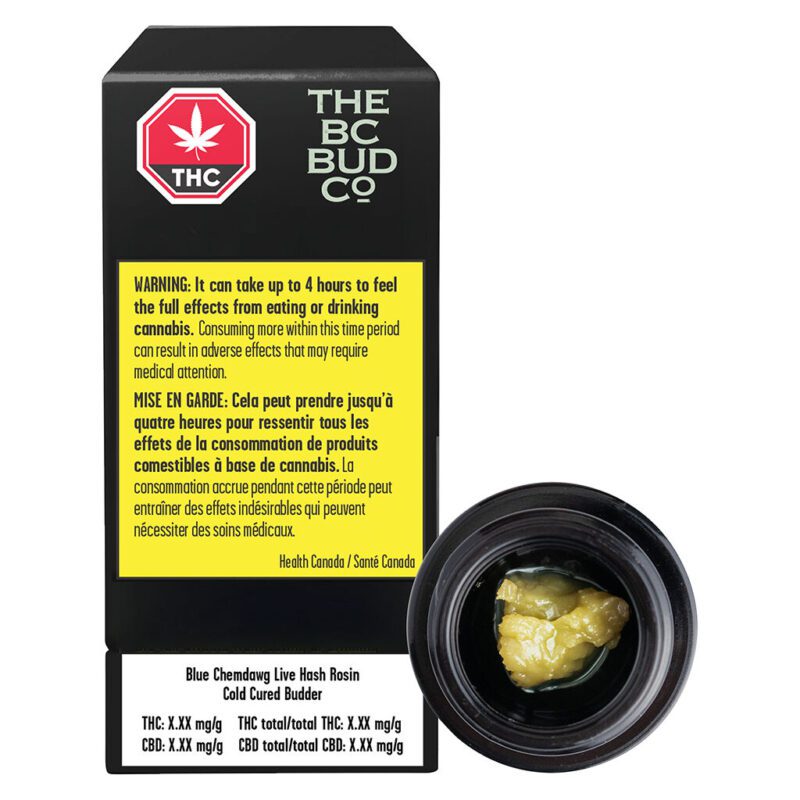 Blue Chemdawg Live Hash Rosin Cold Cured Budder 1g <br>Indica <br>67%