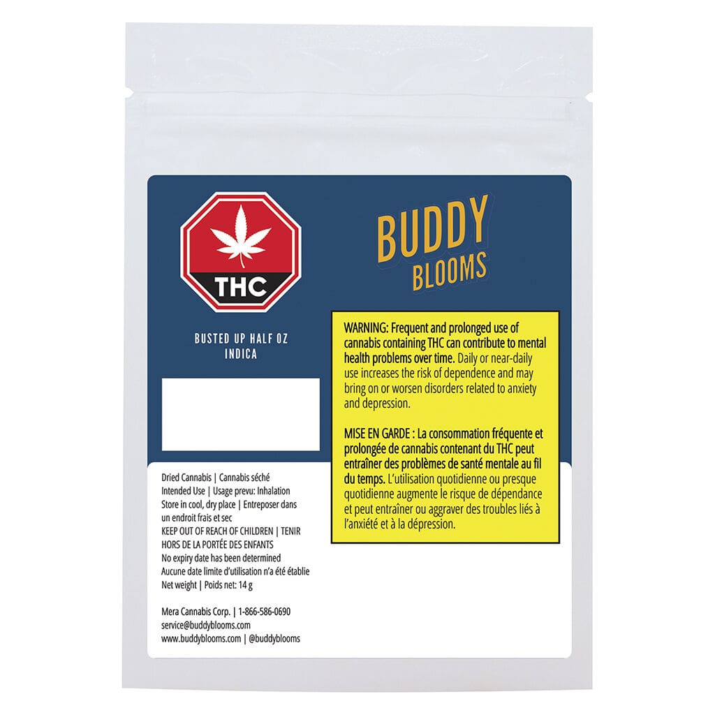 Busted Up Half oz Indica Milled Flower 14g <br>Indica <br>28.6% - Image 2