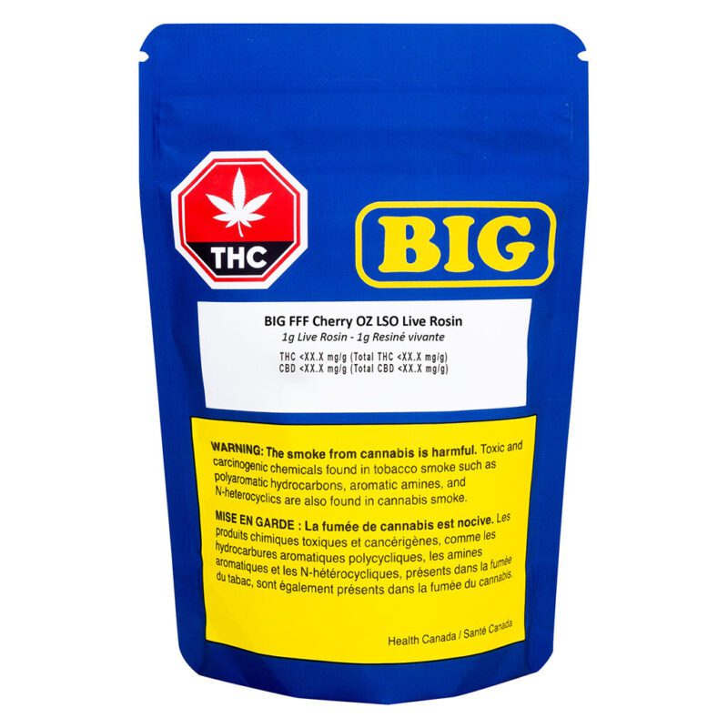 BIG FFF Cherry OZ LSO Live Rosin 1g <br>Indica <br>69.4% | 4.7% Terps