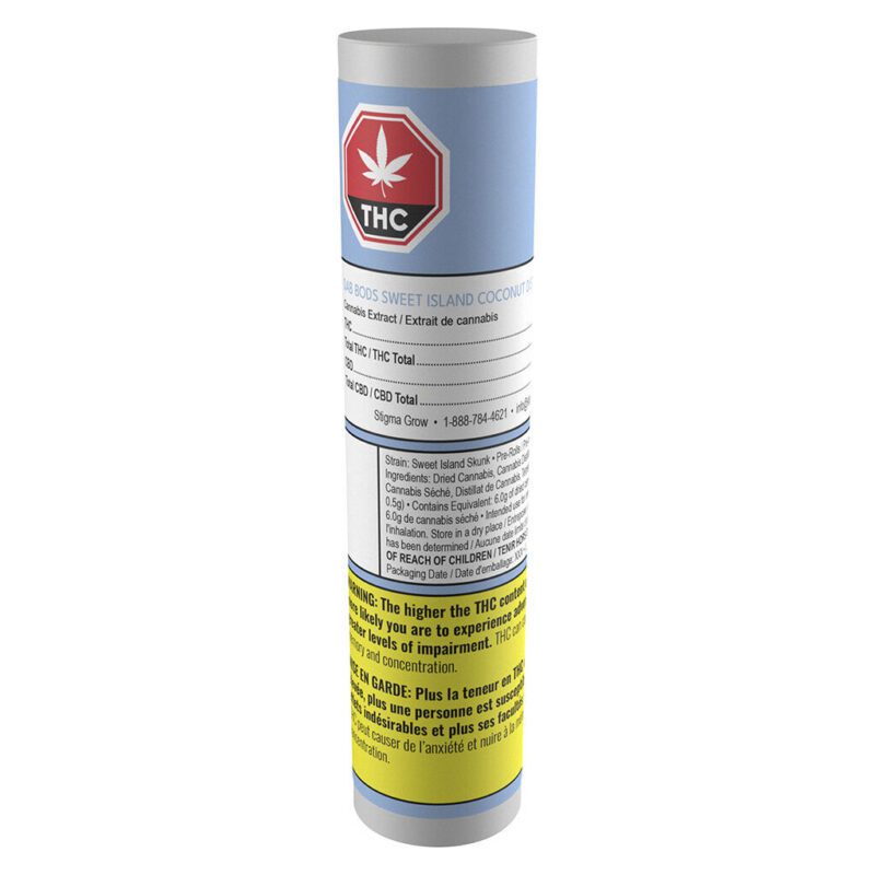 Sweet Island Coconut Infused Pre-Rolls 3 Pack <br>Hybrid <br>41.5%
