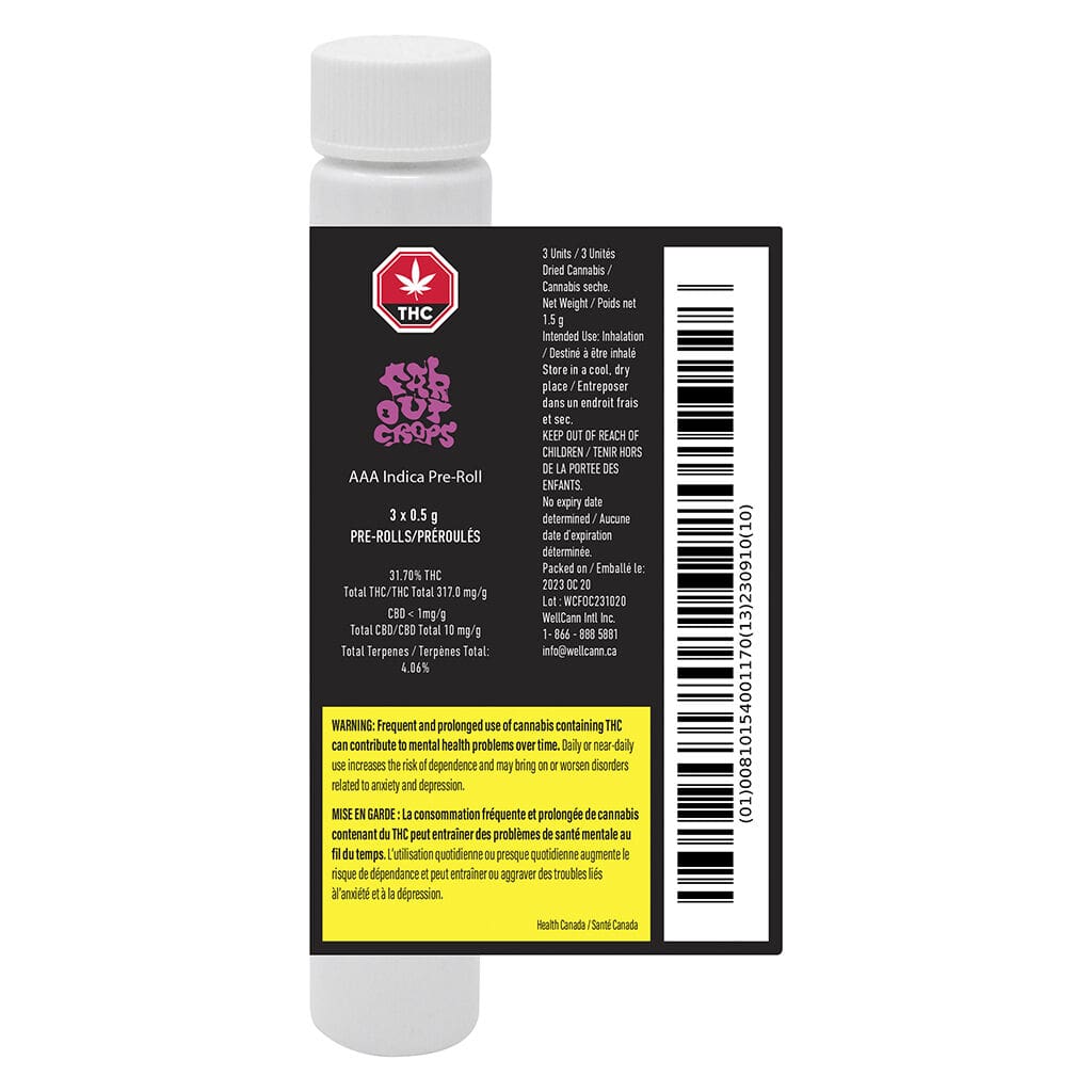 AAA Indica (Jet Fuel OG) Pre-Rolls 3 Pack <br>Indica <br>30% | 4.06% Terps - Image 3
