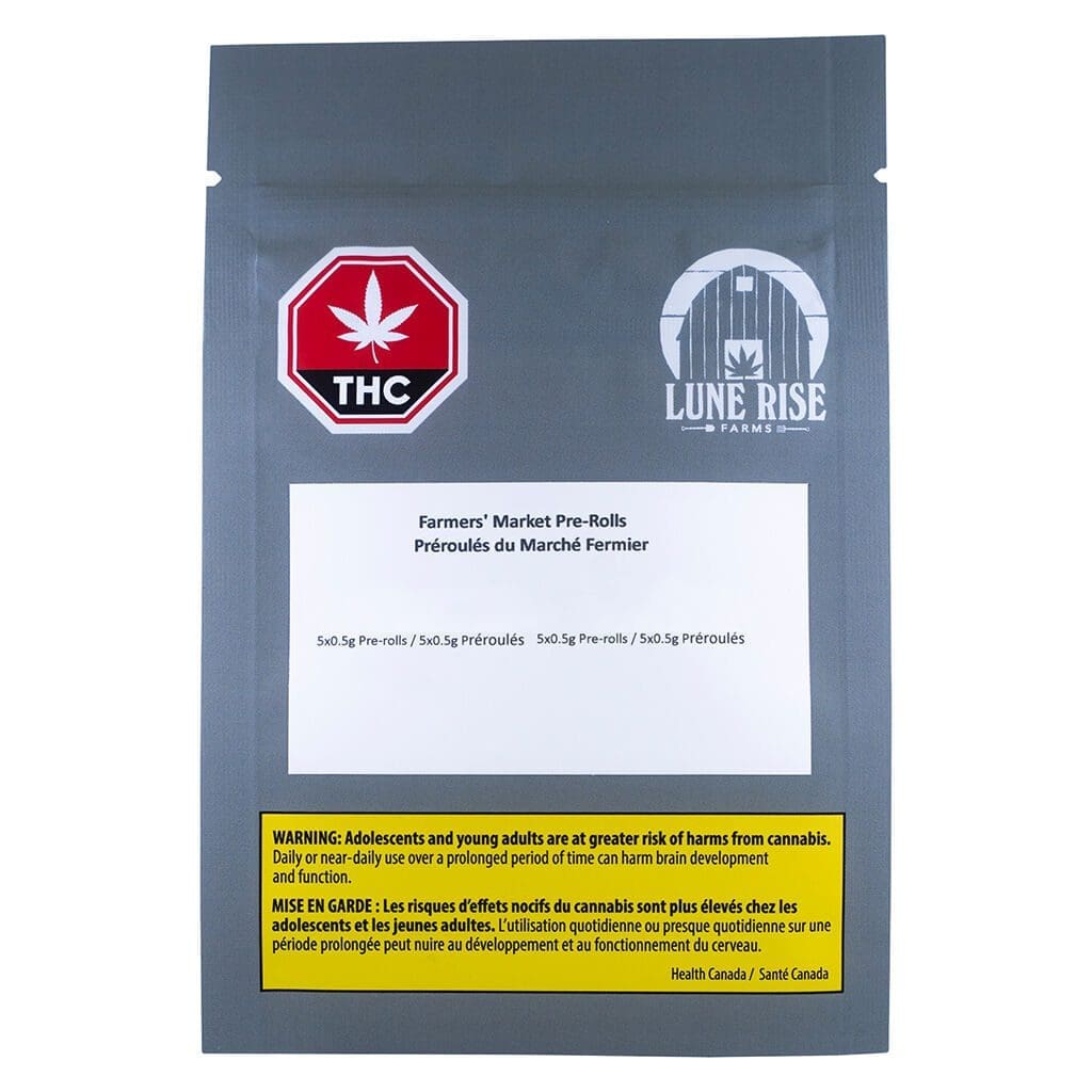 Farmers' Market Pre-Rolls Variety Pack 10 Pack <br>Hybrid <br>29.4%-28.7% <br>2.4%-4.2% Terps - Image 2