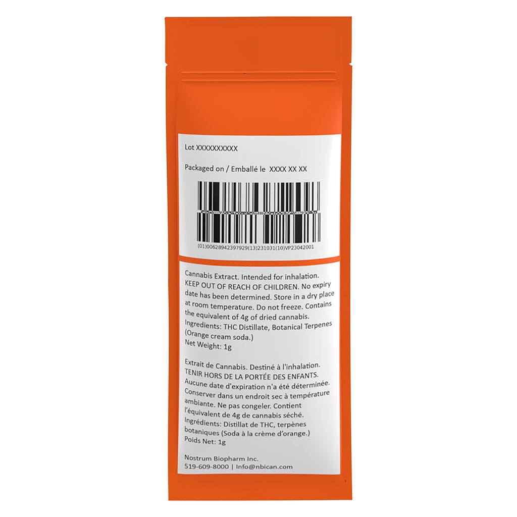 Orange Cream Soda 510 1g <br>Indica <br>82.8% - Image 3