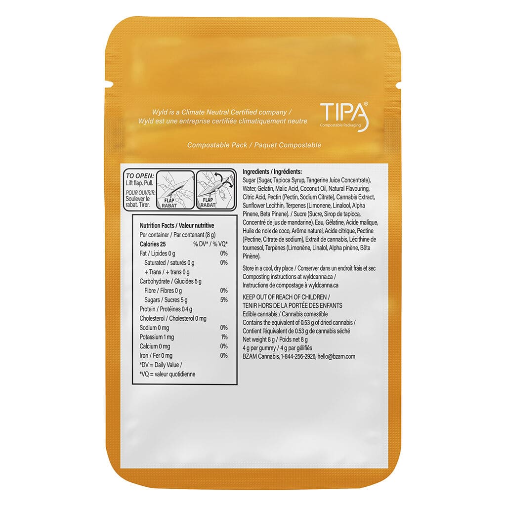 Real Fruit Sour Tangerine Soft Chews 2 Pack - Image 3