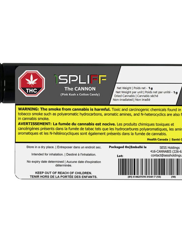 Cannon Pre-Roll 1g Single by 1Spliff