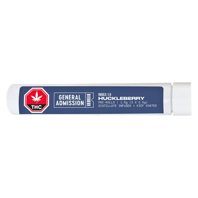 Huckleberry Distillate Infused Pre-Rolls 3 Pack <br>Hybrid <br>37.2% | 4.25% Terps