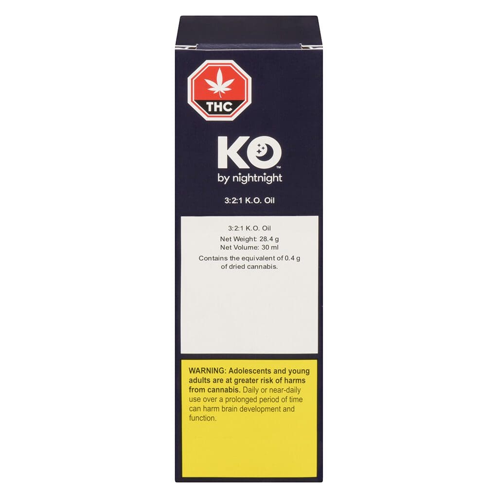 3:2:1 K.O. Oil 30ml <br>CBD <br>CBD 30mg | CBN 20mg | THC 10mg - Image 2