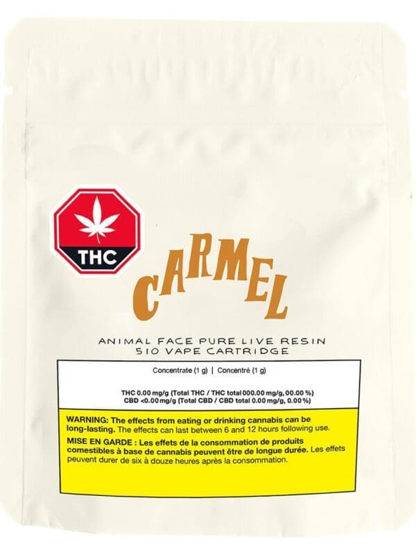 Carmel Animal Face Pure Live Resin 1g 510 Montrose Cannabis