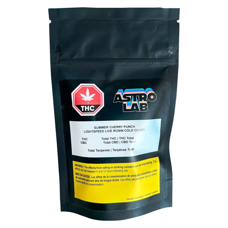 Summer Cherry Punch Cold Cured Lightspeed Live Rosin 1g <br>Indica <br>68.9% | 13% Terps