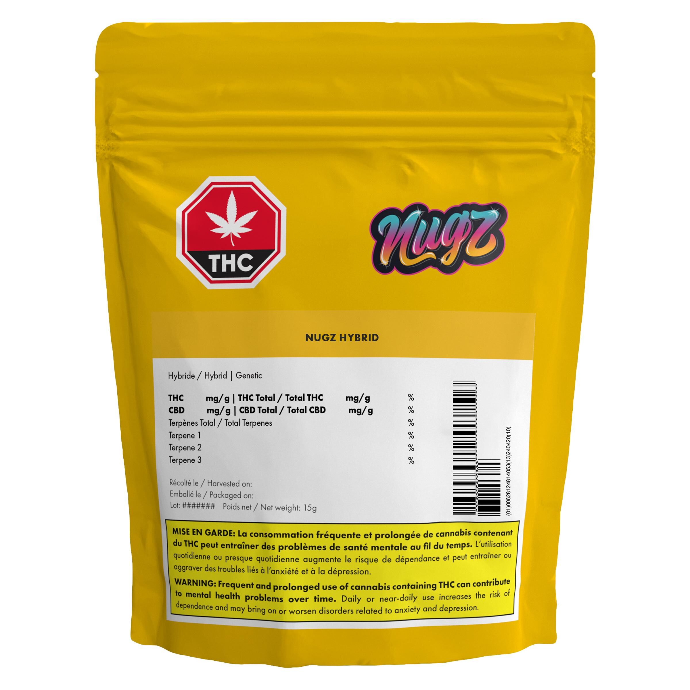 Nugz Hybrid (Grease Monkey x Blueberry) 14g <br>Hybrid <br>29.7% | 2.40% Terps - Image 2