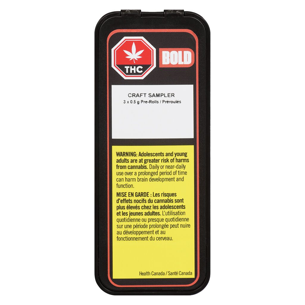 BOLD Craft Sampler 3pk Pre-Rolls Montrose Cannabis