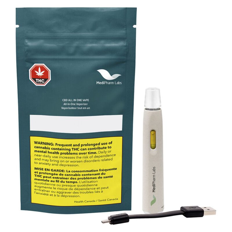 CBD AIO Vape 1g Disposable <br>CBD <br>CBD 65% | THC 1.7%