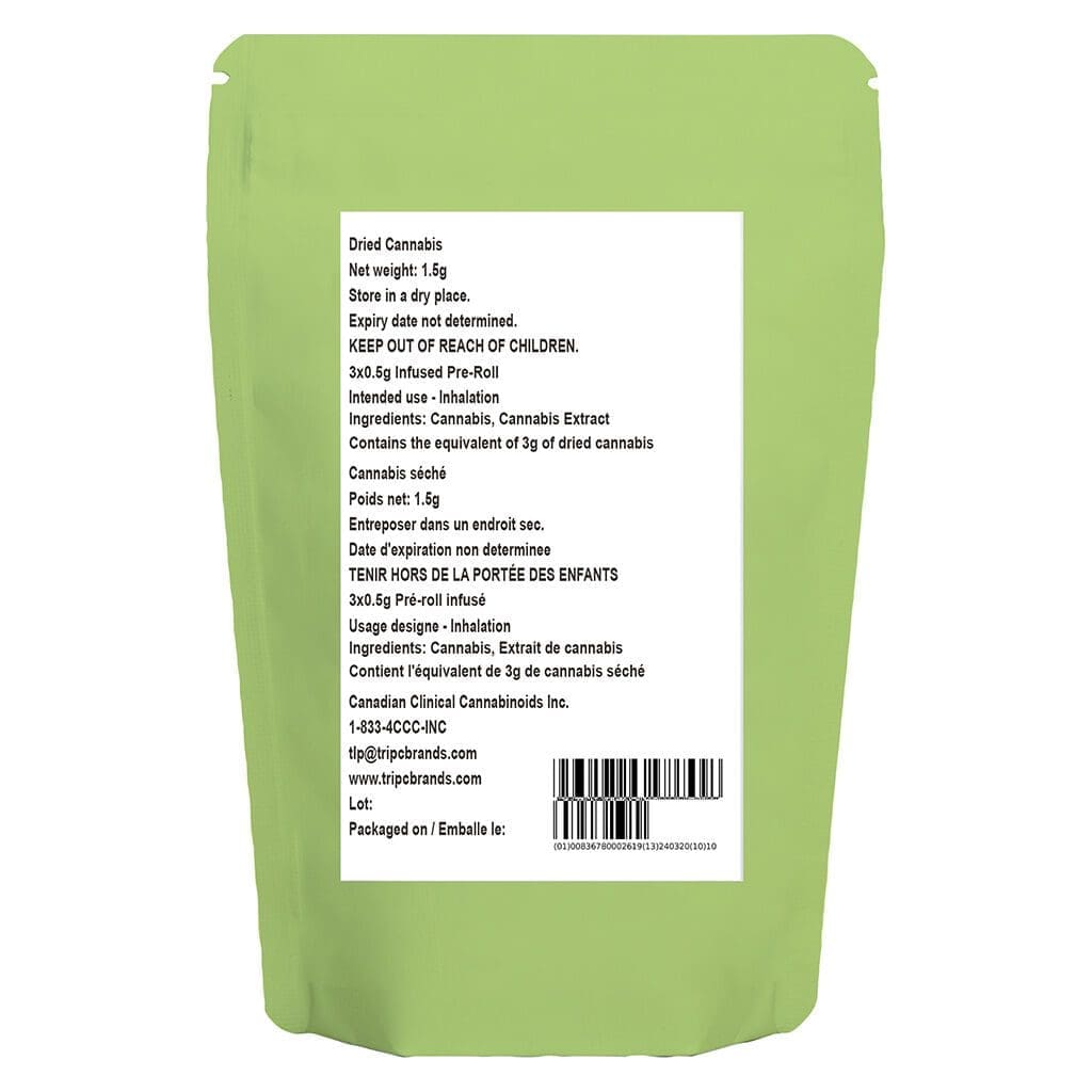 Key West Lime Infused Pre-Rolls 3 Pack <br>Hybrid <br>36.2% | 2.68% Terps - Image 3