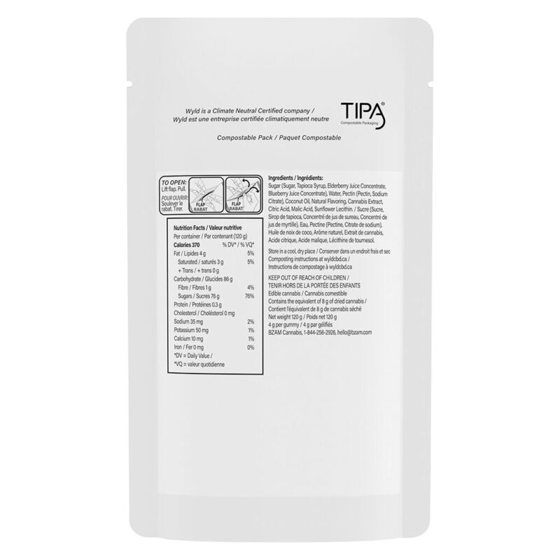 Real Fruit Elderberry CBD:CBN Soft Chews<br>30 Pack <br>25mg CBD | 5mg CBN - Image 3