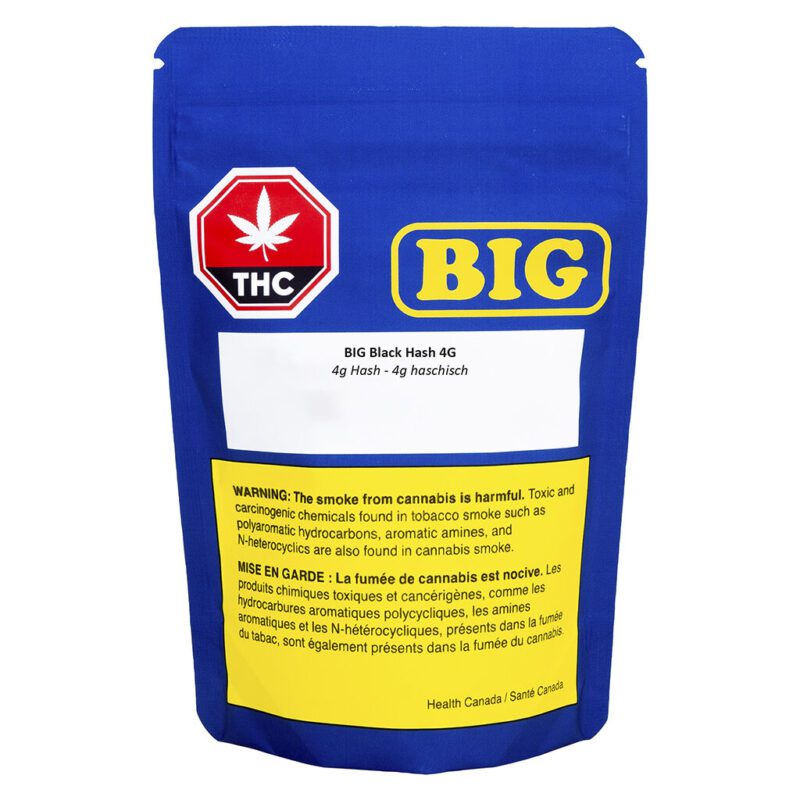 BIG Black Hash (Blueberry Muffin) 4g <br>Indica <br>23.7% | CBD 8.8%