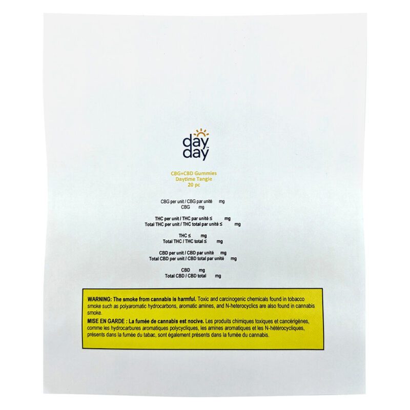 Daytime Tangie CBG+CBD Gummies 20 Pack <br>CBG 10mg per chew | CBD 10mg per chew