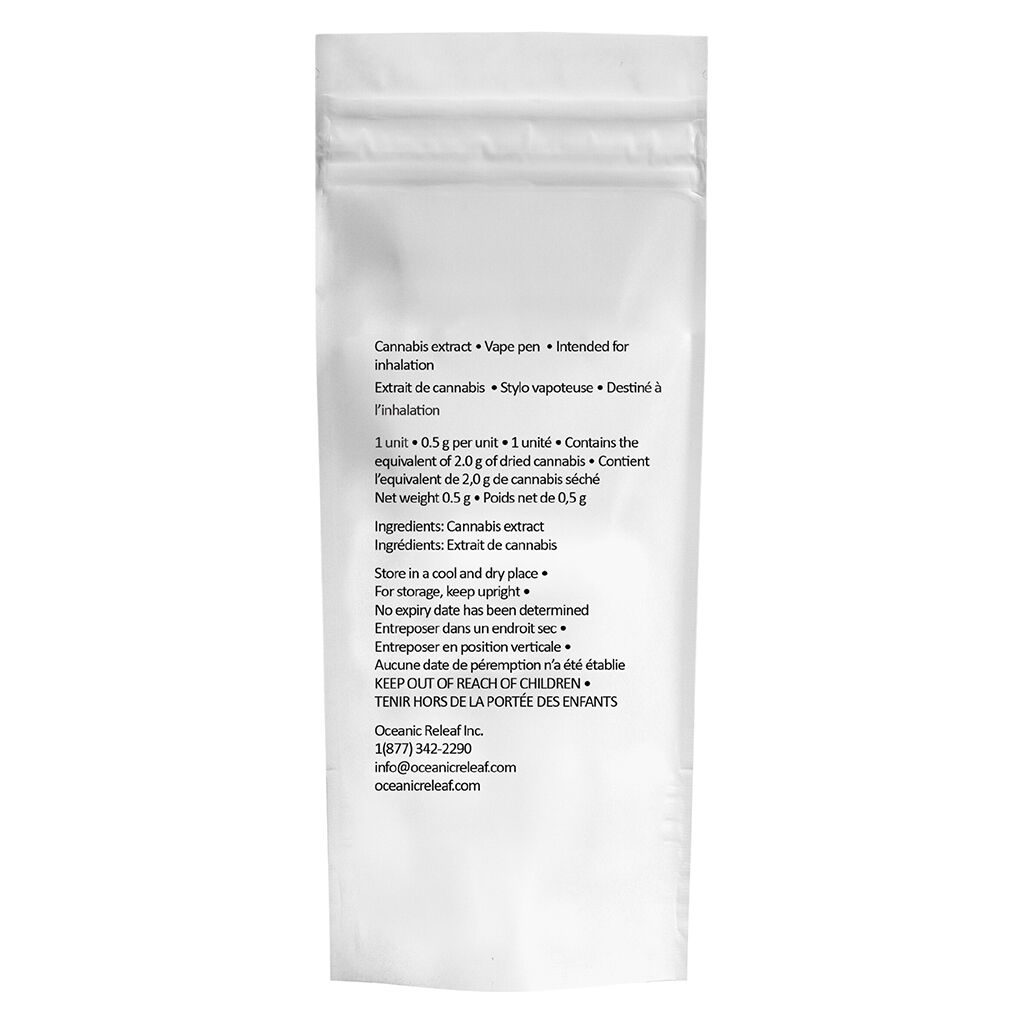 Live Resin AIO Vape - Lucid Dream (Three Blue Kings) 0.5g Disposable <br>Hybrid <br>77% - Image 3