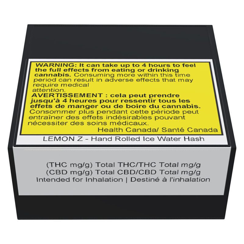 Hand Rolled Ice Water Hash - LEMON Z 1g <br>Indica <br>70.4% - Image 2