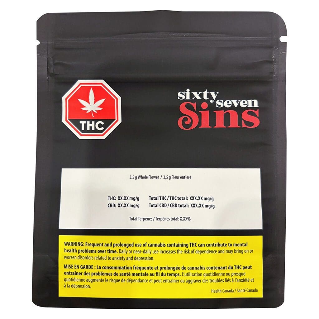 Sixty Seven Sins Gary Satan 3.5g Montrose Cannabis 67 sins