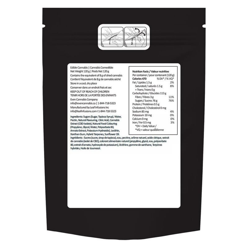 Mango Lemonade Fast Acting CBD Gummies <br>30 Pack <br>25mg CBD per chew - Image 3