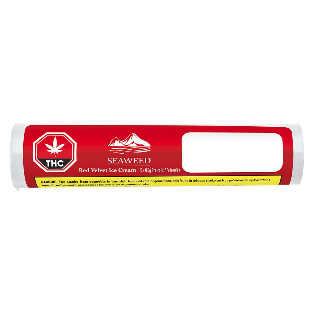 Red Velvet Ice Cream Pre-Rolls 5 Pack <br>Indica <br>29.5% | 2.70% Terps - Image 2