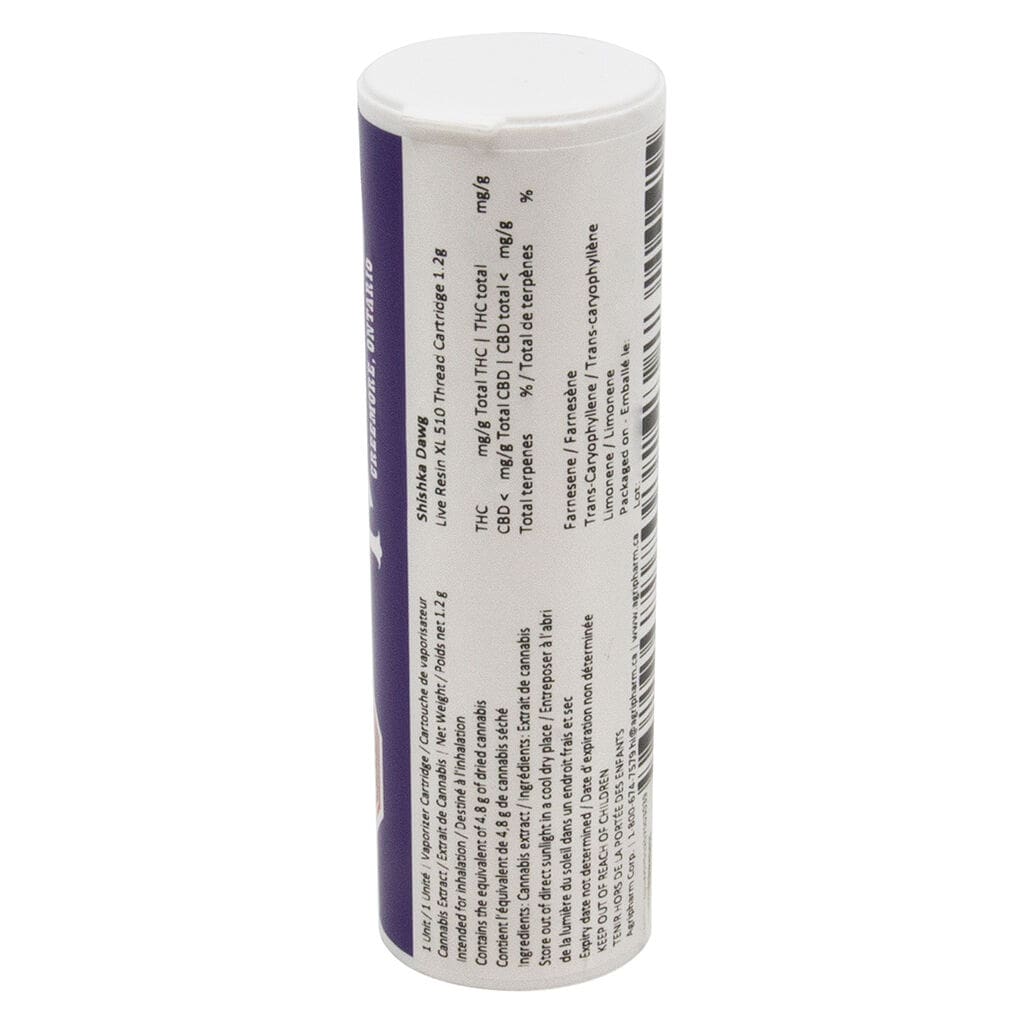 Purple Hills Shishka Dawg Live Resin 1.2g 510 Montrose Cannabis