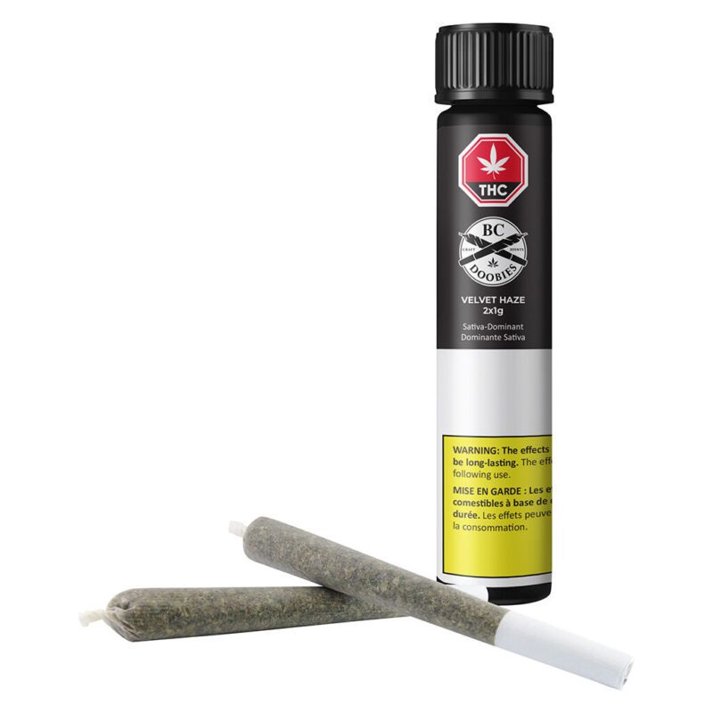 Velvet Haze Pre-Rolls 2x1g <br>Sativa <br>28.3% | CBD 1.1% <br>2.05% Terps