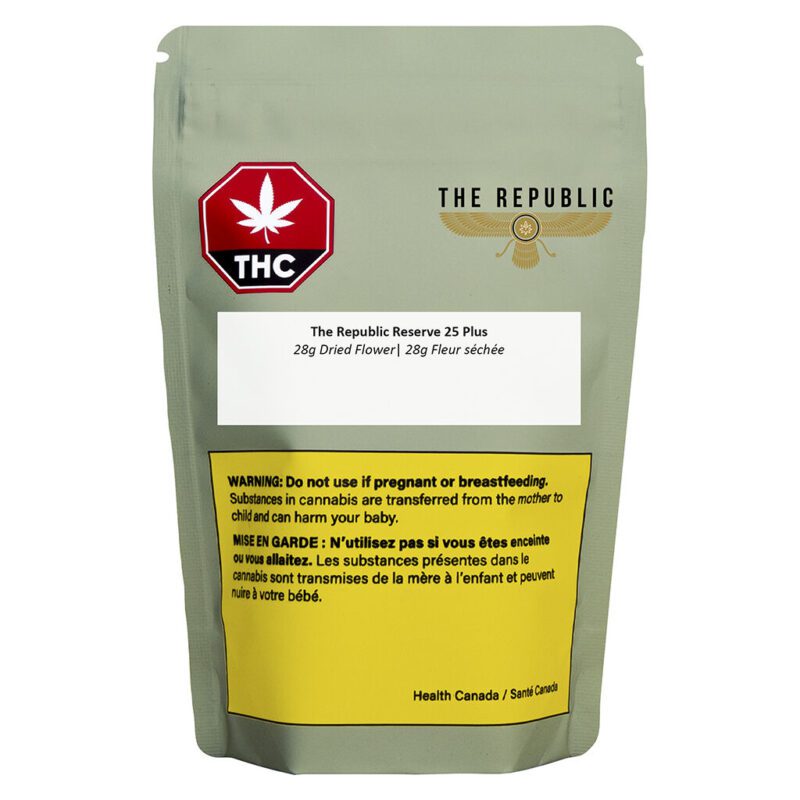 The Republic Reserve 25 Plus 28g <br>Indica <br>30.4% | 2.77% Terps