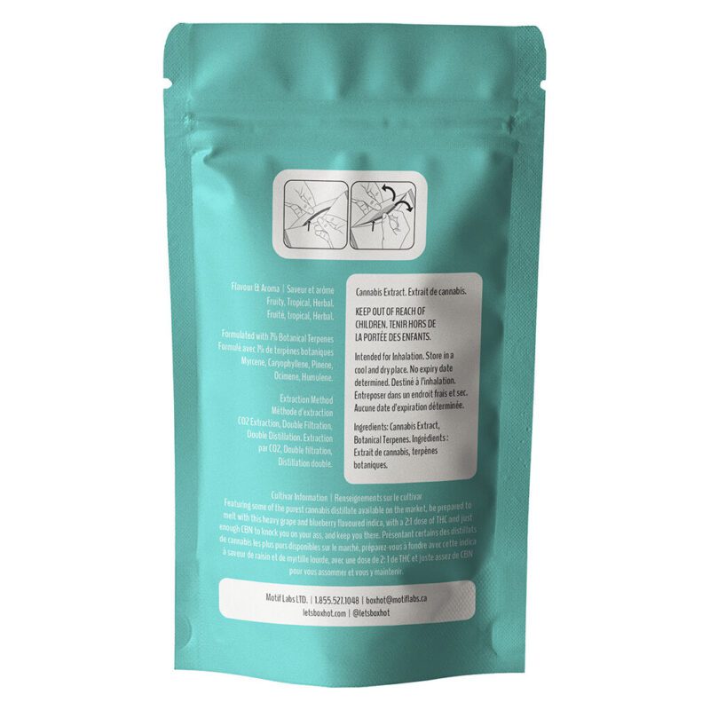 Couch Lock Kush CBN 510 1.2g <br>Indica <br>THC 61.4% | CBD < 0.25% | CBN 22.5% - Image 3