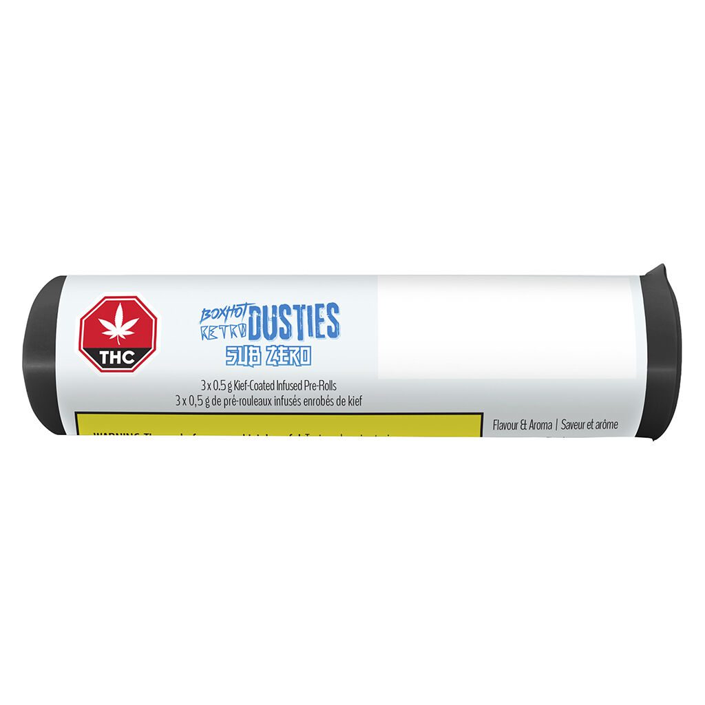 Dusties Sub Zero Kief-Coated Infused Pre-Rolls 3 Pack <br>Indica <br>31% - Image 2