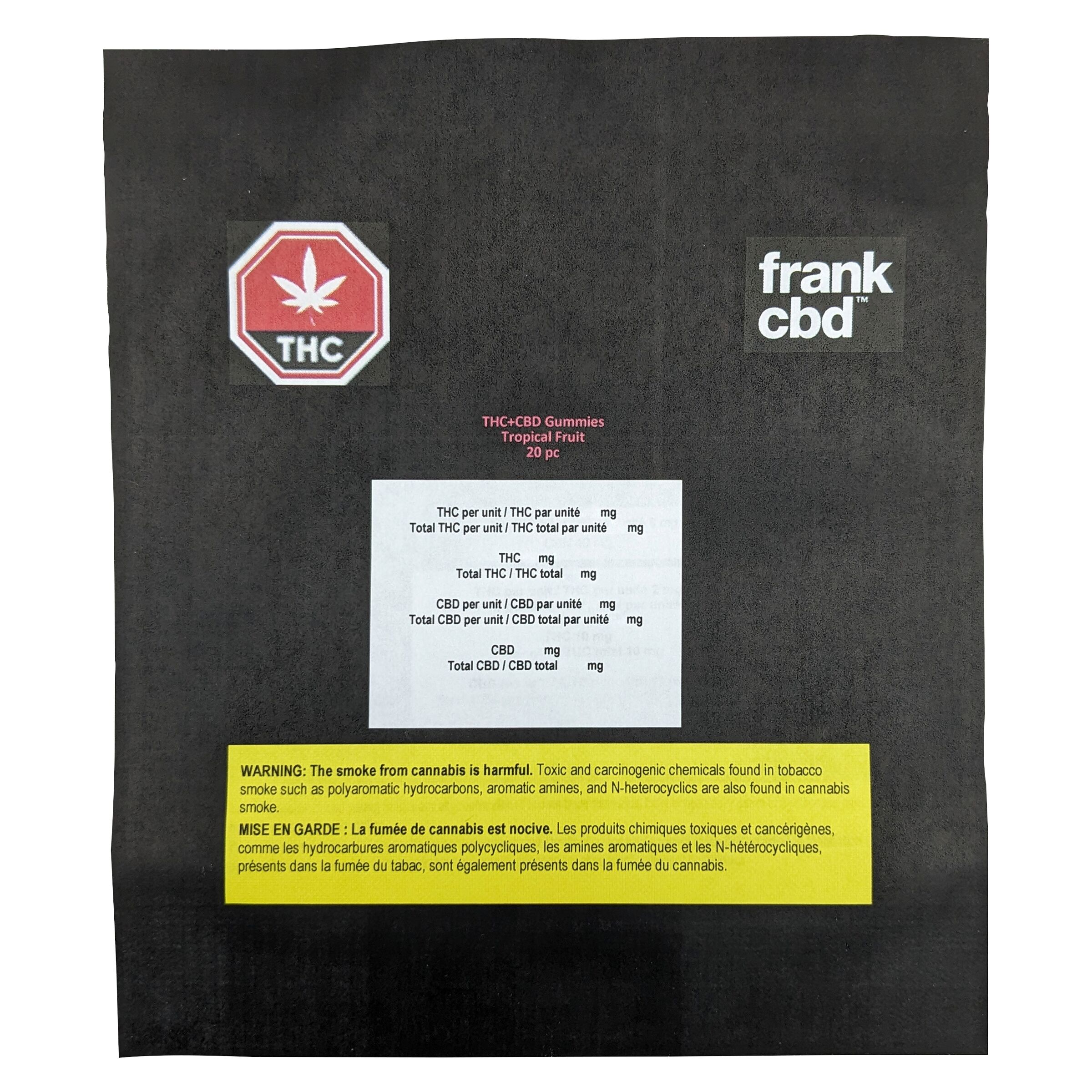 CBD+THC Gummies - Tropical Fruit Soft Chews 20 Pack <br>CBD 50mg | THC 0.5mg - Image 2