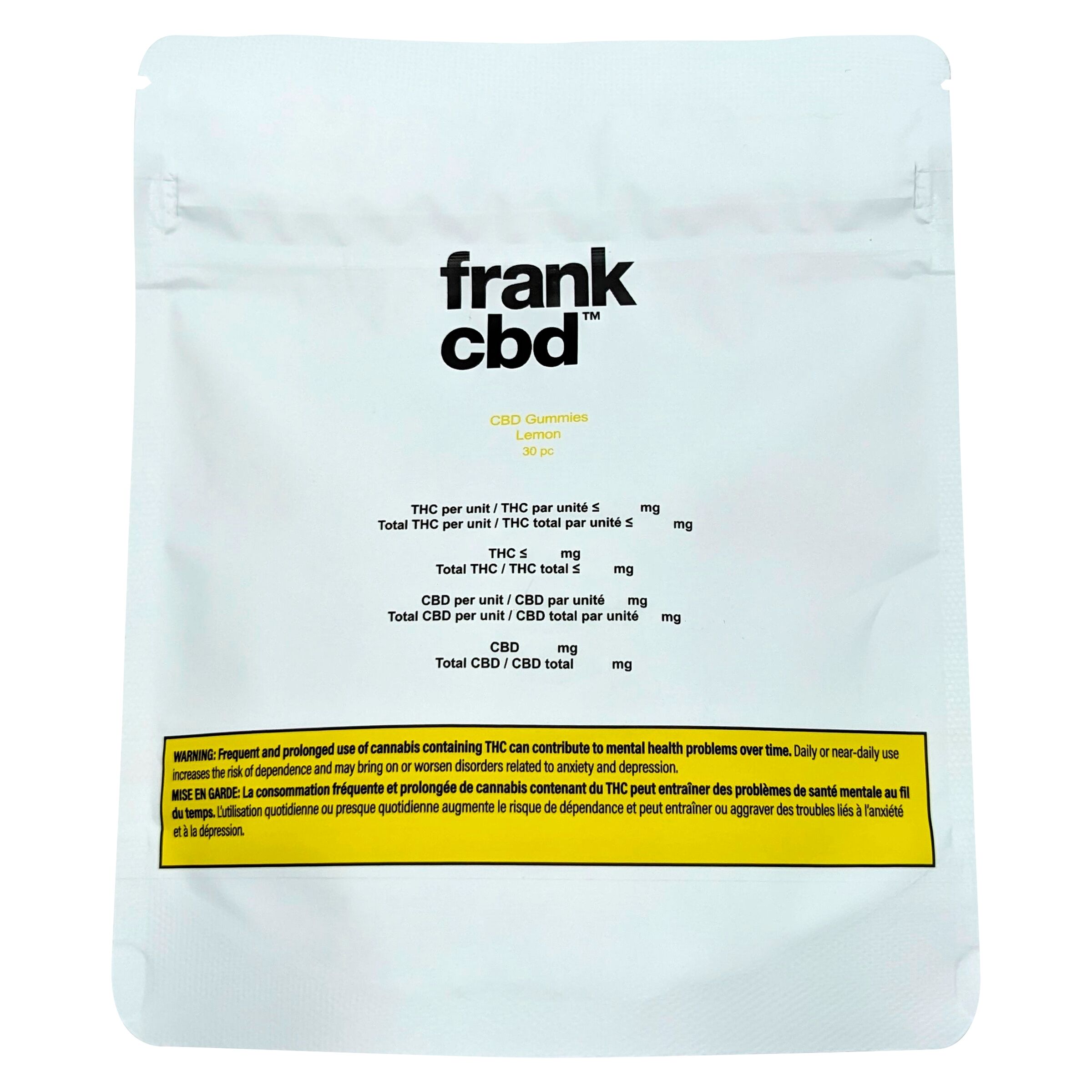 CBD Gummies - Lemon Soft Chews 30 Pack <br>CBD <br>CBD 50mg - Image 2