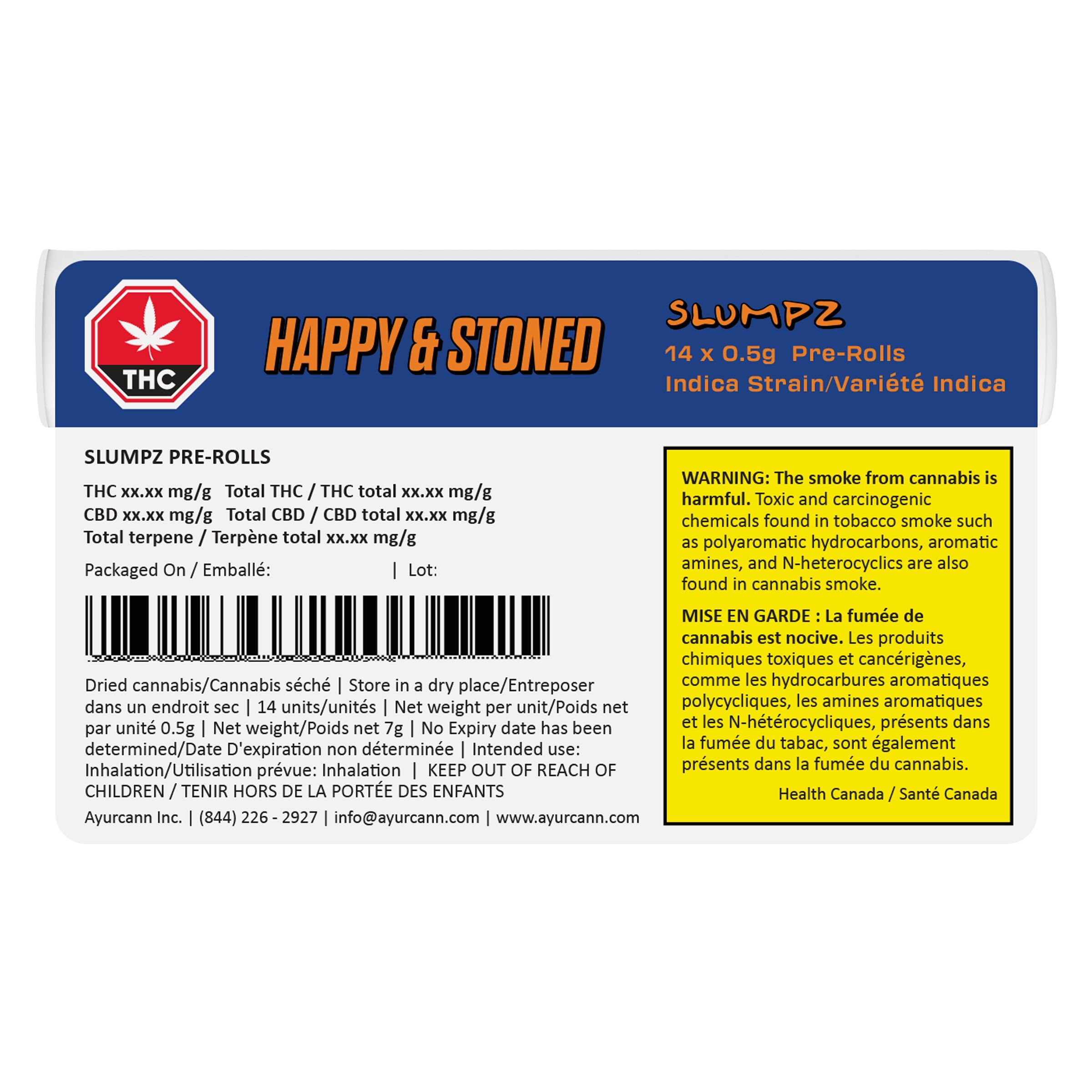 SLUMPZ (Mendo Breath) Pre-Rolls 14 Pack <br>Indica <br>27.9% - Image 3