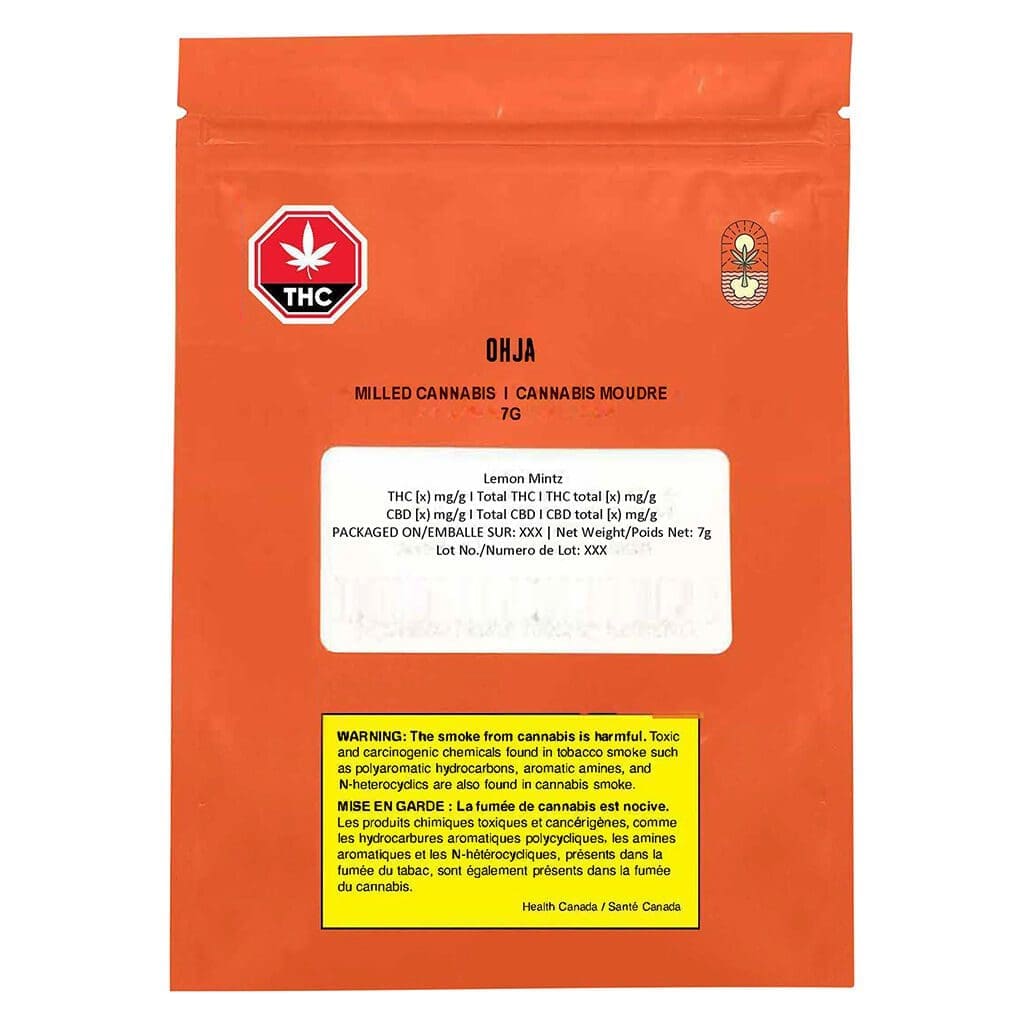 Lemon Mintz Milled 7g <br>Sativa <br>26.3% - Image 2