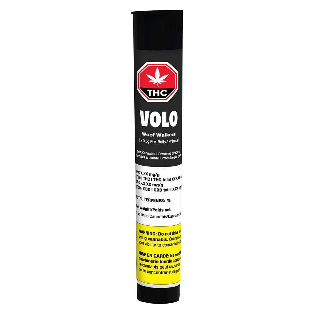 Volo Woof Walkers 3x0.5g Pre-Rolls Montrose Cannabis